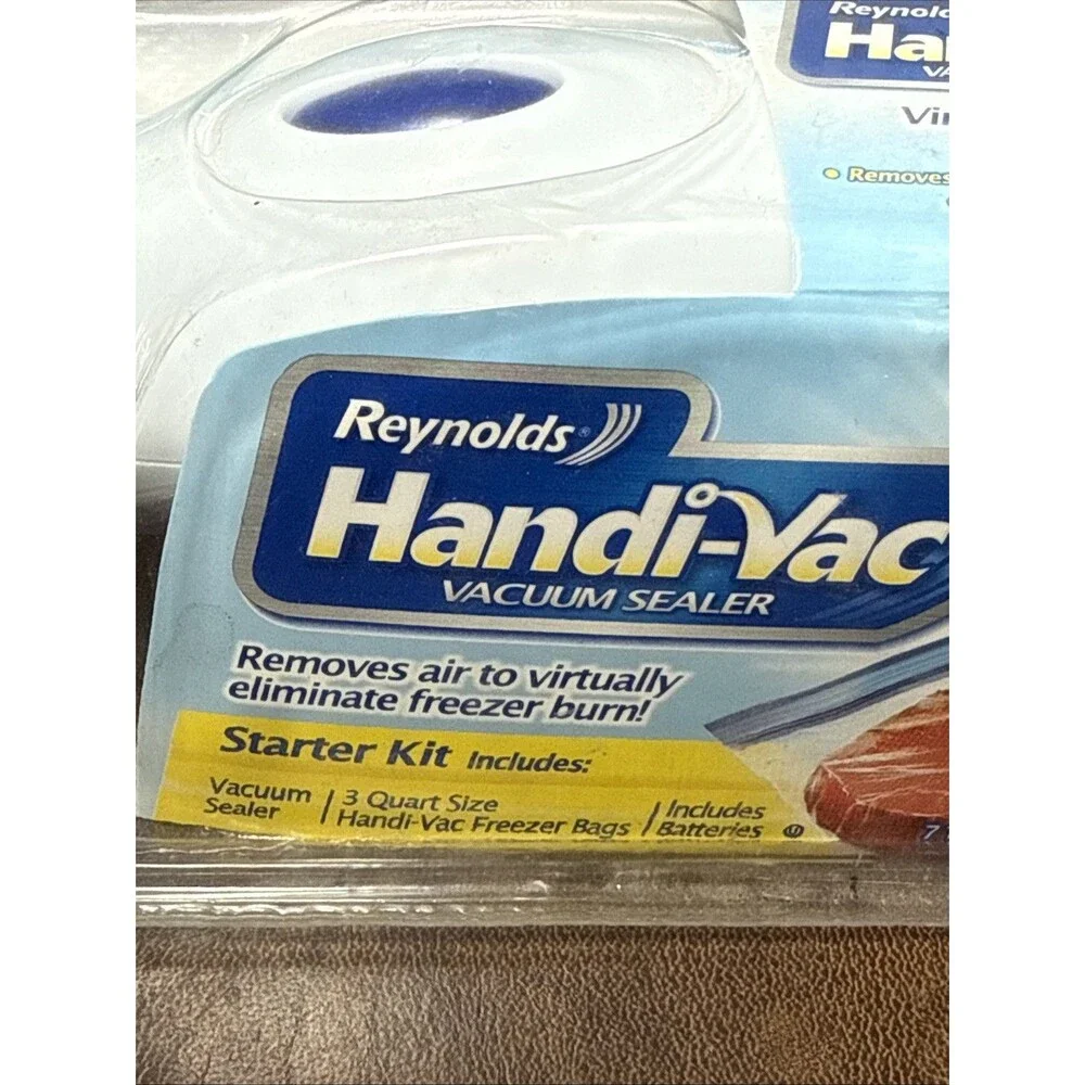 NEW Sealed Reynolds Handi-Vac Handheld Food Vacuum Sealer Starter Kit